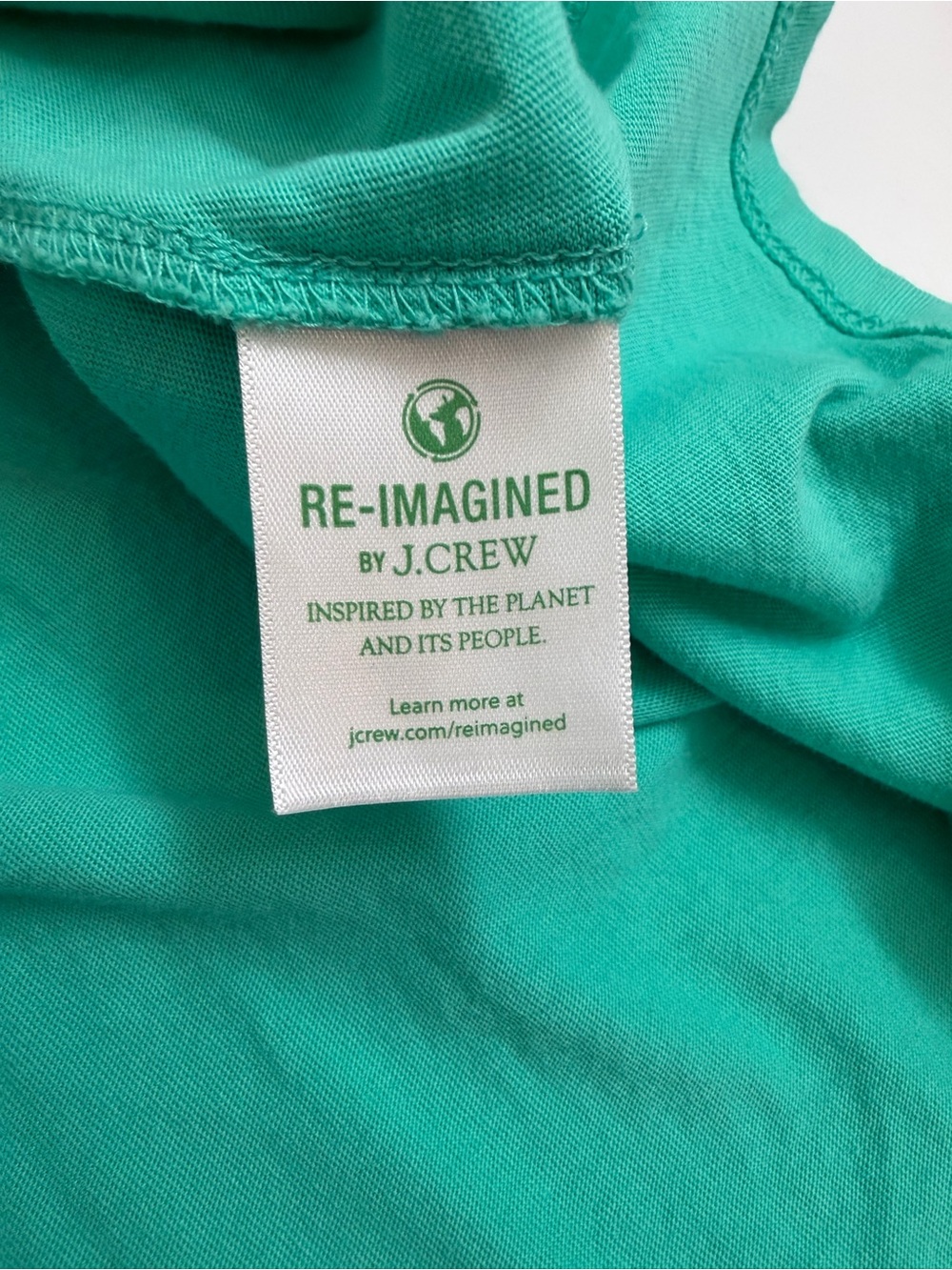J.Crew NWOT Re-Imagined Aqua Tiered Swing Dress Medium 100% Cotton Sleeveless‎ - Picture 7 of 10